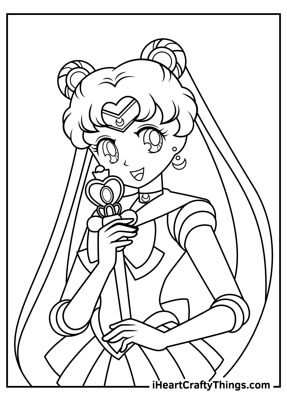 free online sailor moon coloring pages