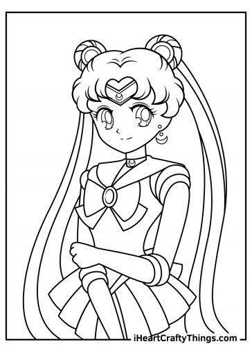 Sailor Moon Coloring Pages (100% Free Printables)