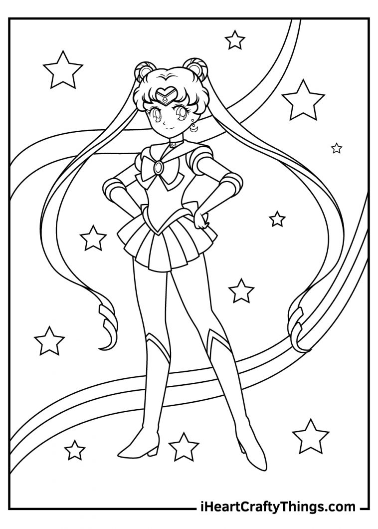 Sailor Moon Coloring Pages (100% Free Printables)