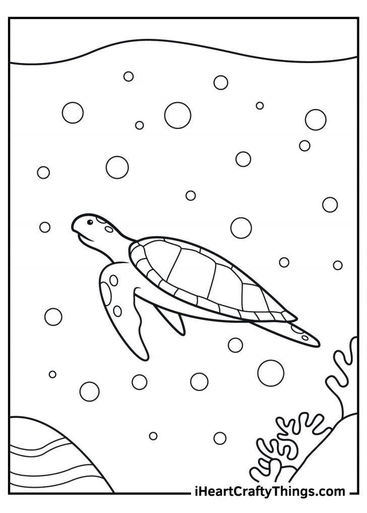 21 Sea Turtle Coloring Pages (100% Free Printables)