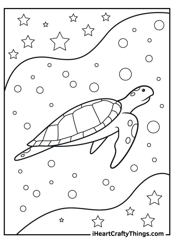 21 Sea Turtle Coloring Pages (100% Free Printables)
