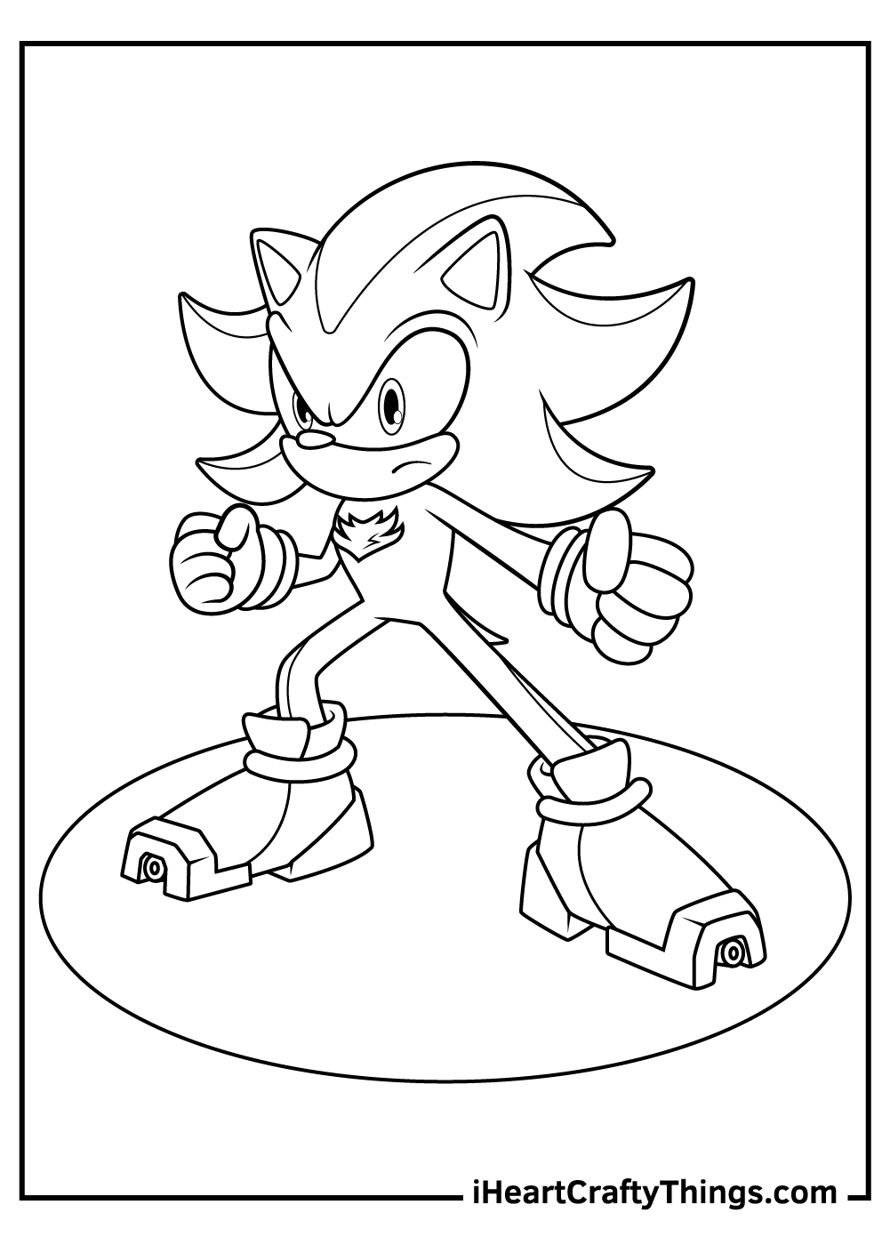 Coloring Pages Of Shadow The Hedgehog Boringpop