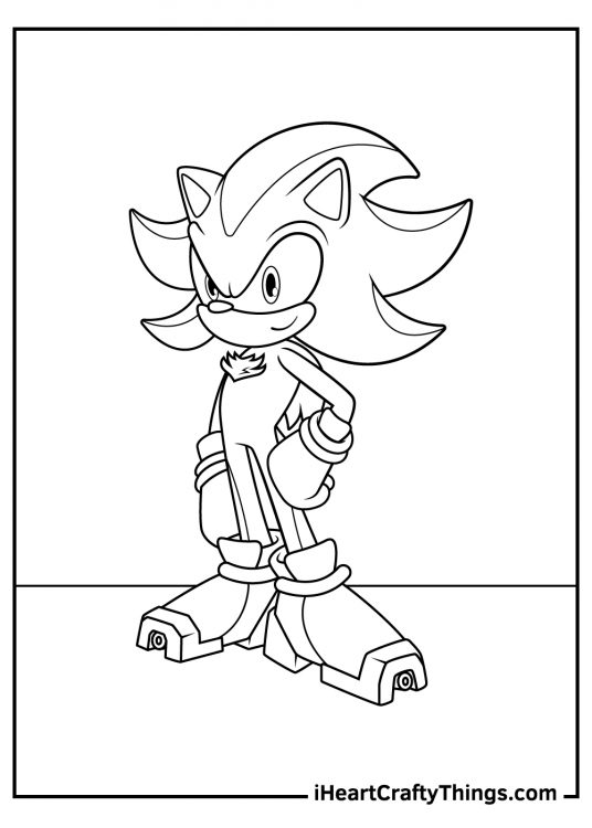 Shadow The Hedgehog Coloring Pages (Updated 2023)