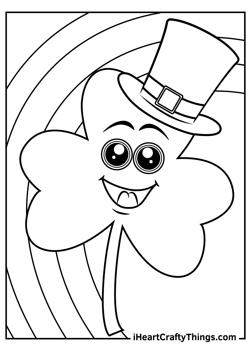 big shamrock coloring pages pdf free sheets