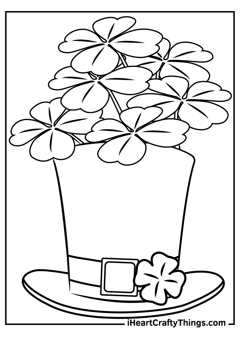 coloring pages of shamrocks