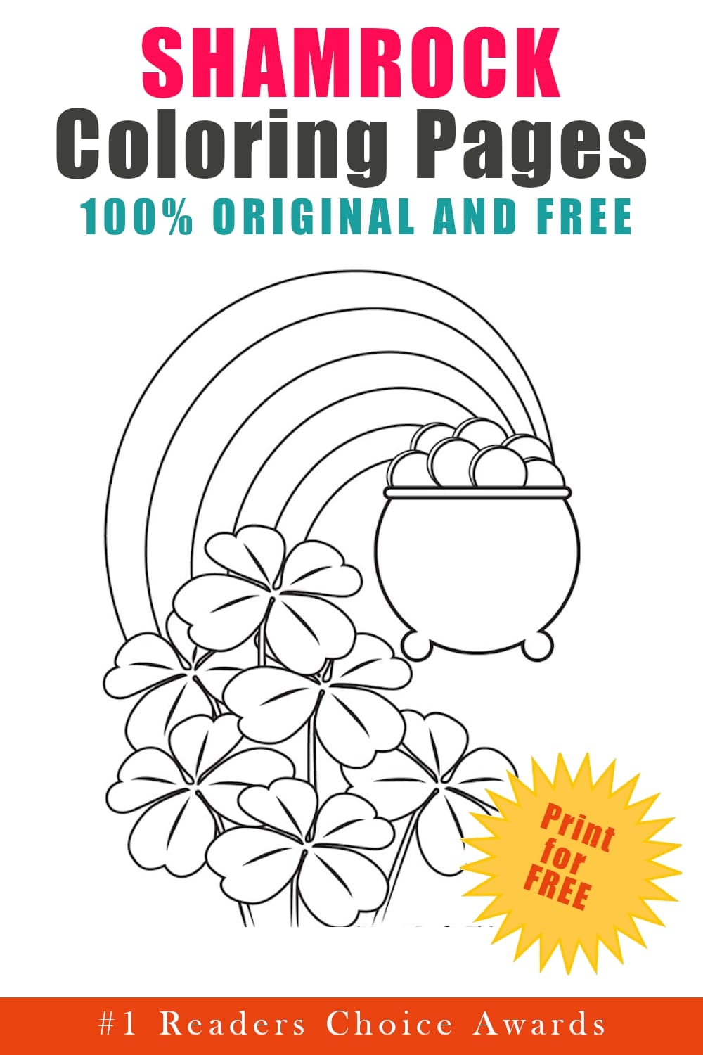 original and free shamrock coloring pages