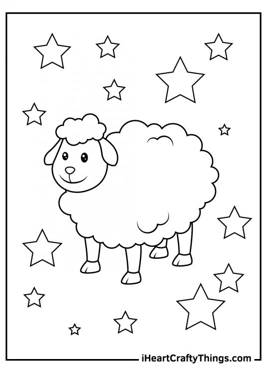 Sheep Coloring Pages