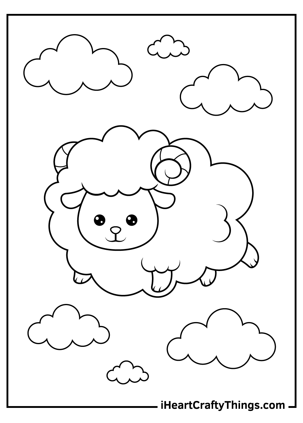 Sheep Coloring Pages