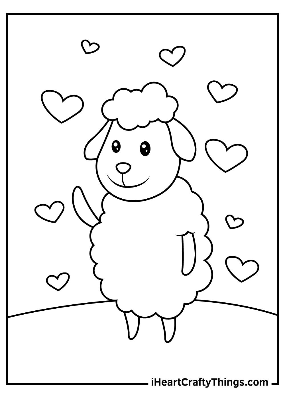 free sheep coloring pages to print