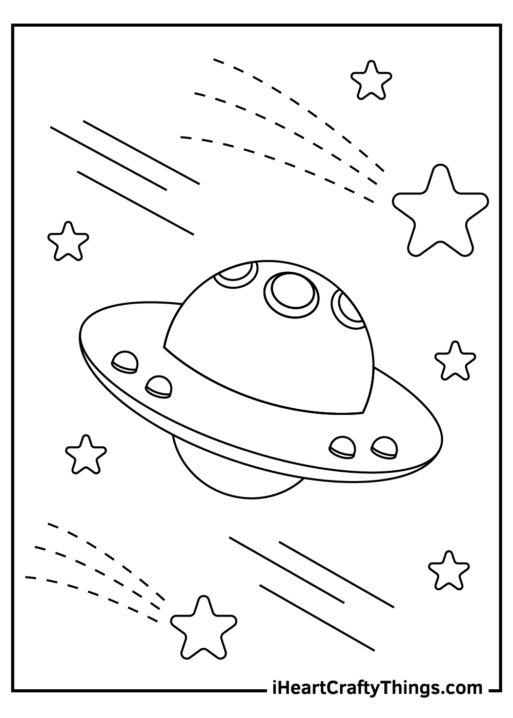 space ship coloring pages