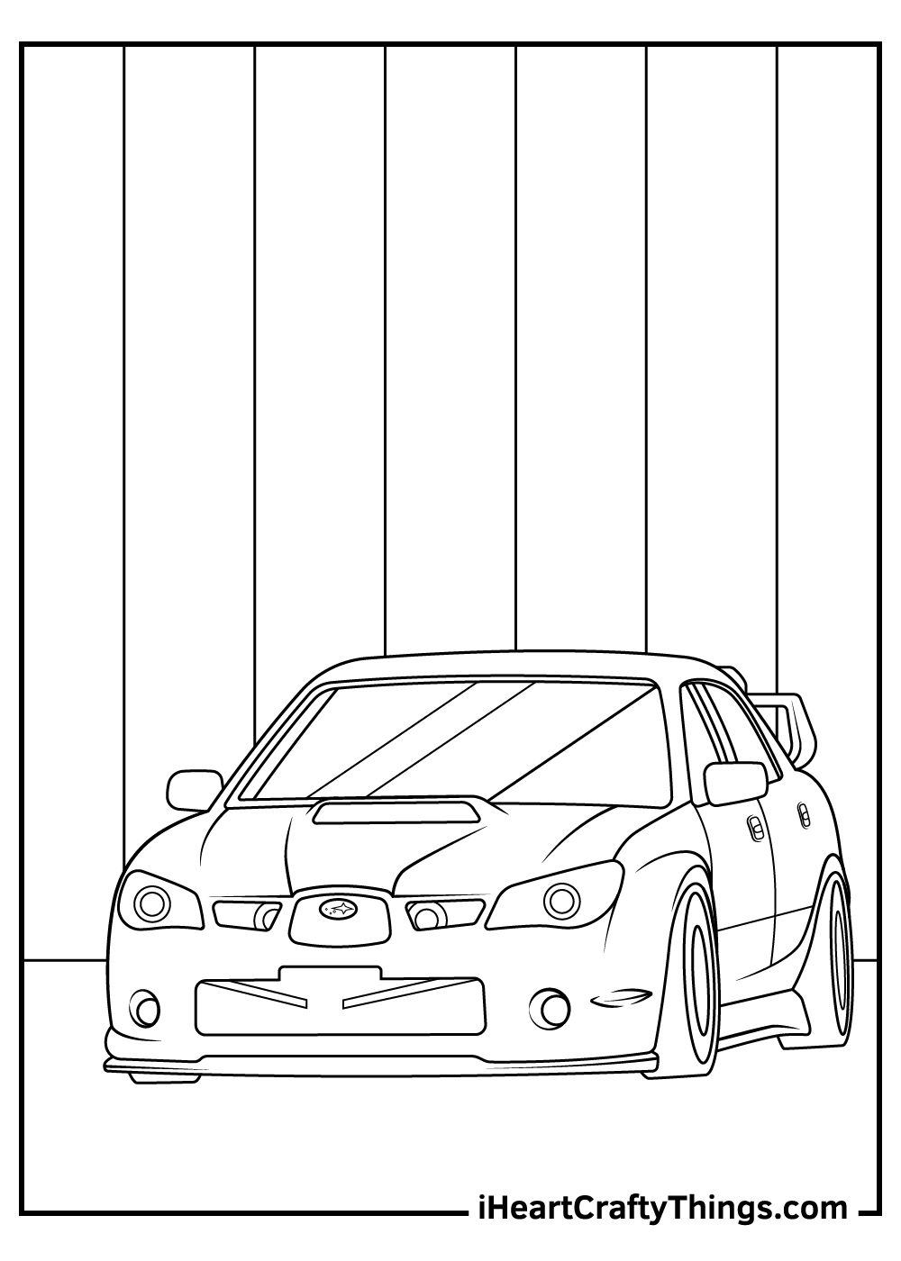 Subaru Coloring Pages