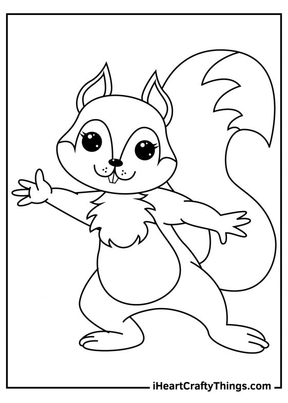 Squirrels Coloring Pages (100% Free Printables)