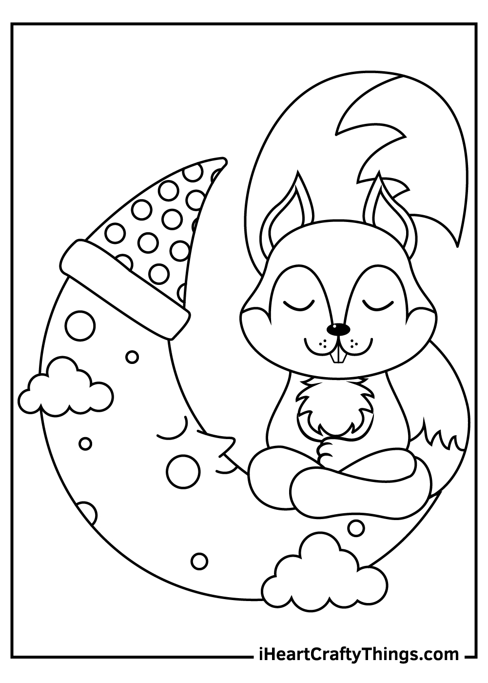 free coloring pages for squrrils