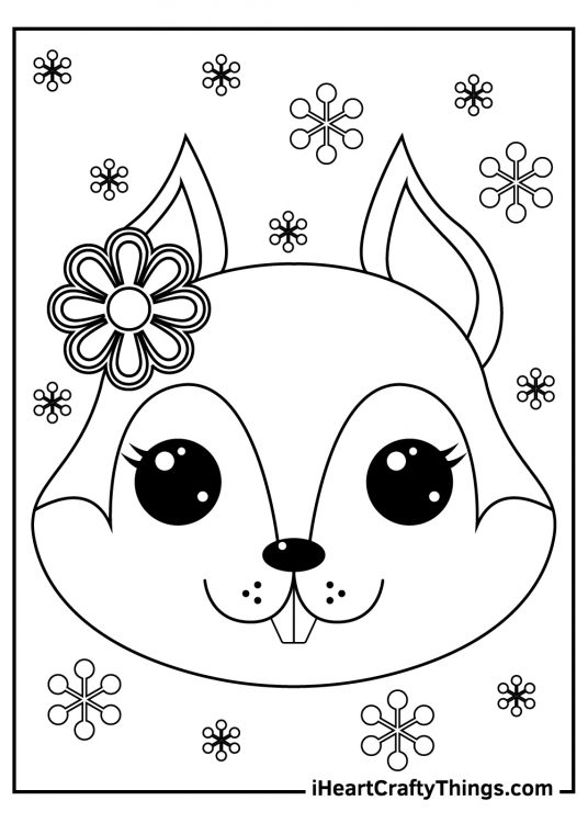 Squirrels coloring pages