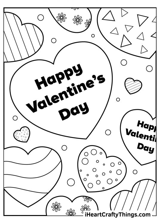 Valentine’s Day Coloring Pages