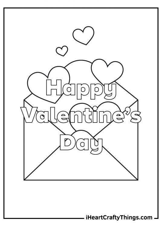 2024 Valentine’s Day Coloring Pages (100% Free Printables)