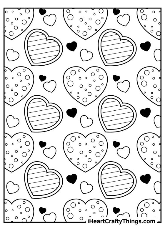 2024 Valentine’s Day Coloring Pages (100% Free Printables)