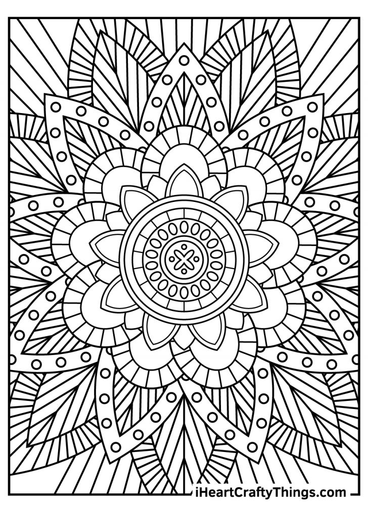 Stress Relief Coloring Pages (100 Free Printables)