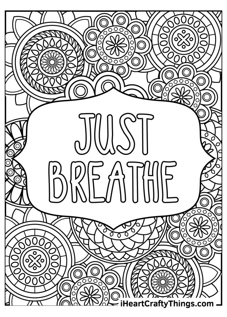 Stress Relief Coloring Pages Printable