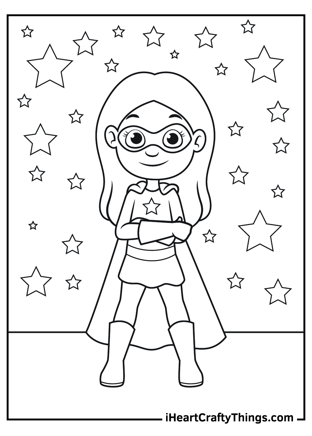 super girl superhero coloring pages free printables