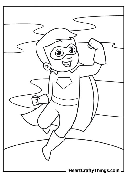 Superhero Coloring Pages