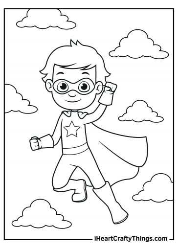 40 Superhero Coloring Pages (100% Free Printables)