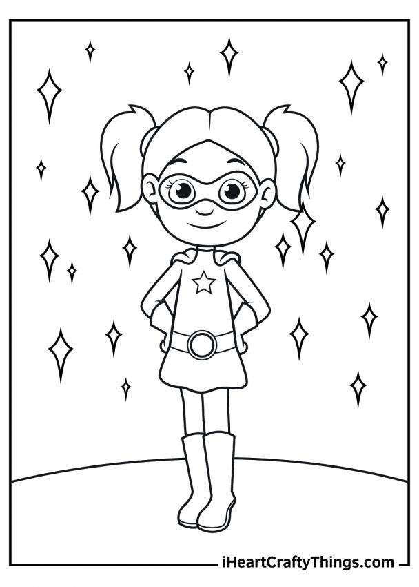 10 Cute Superhero Coloring Pages for Creative Kids