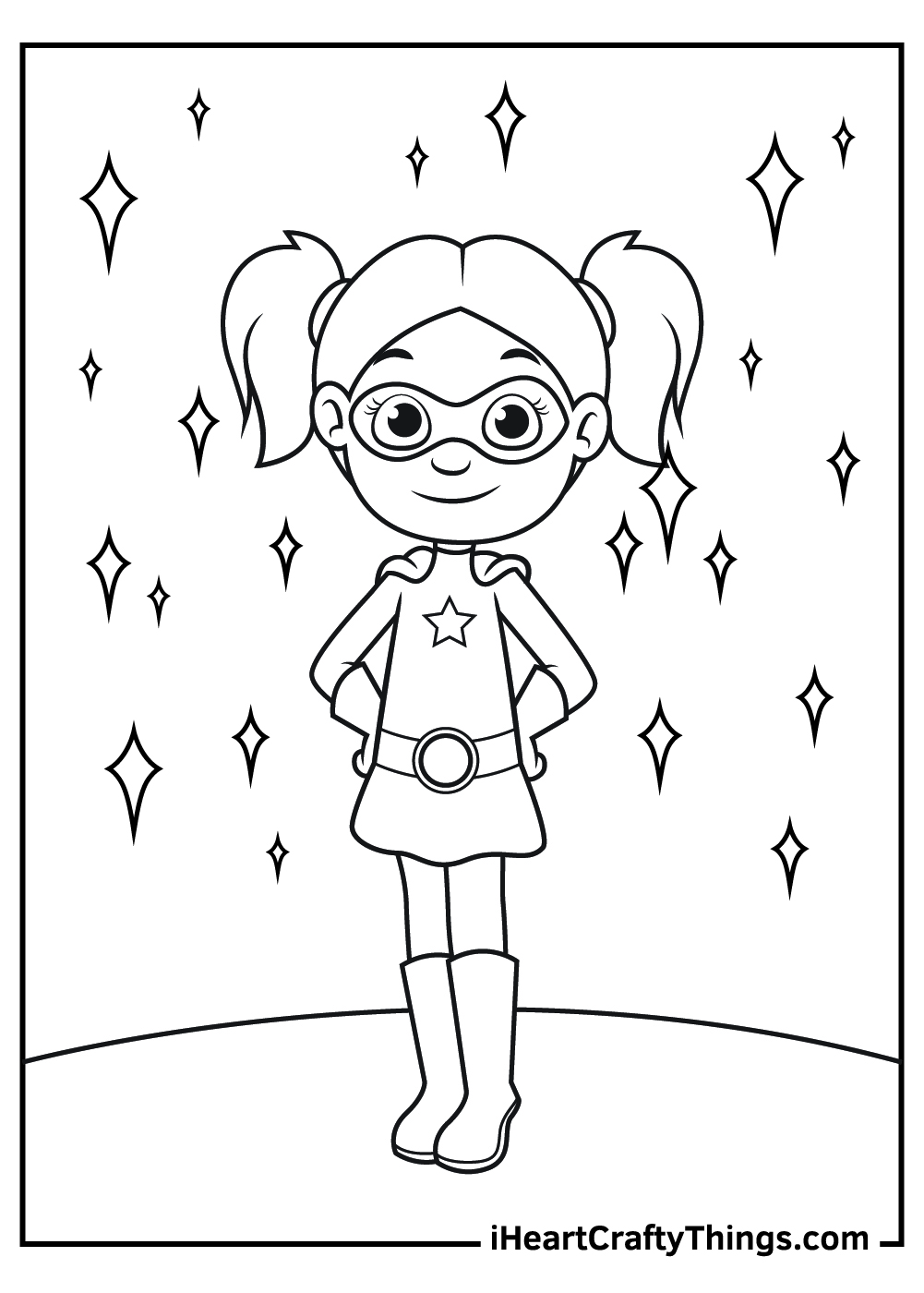 girl superhero images coloring pages