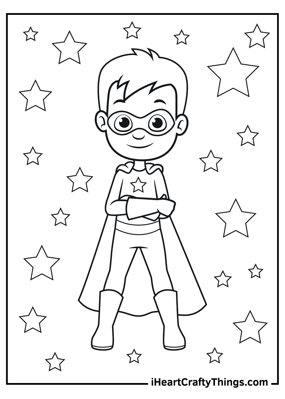 young superhero coloring pages free printables