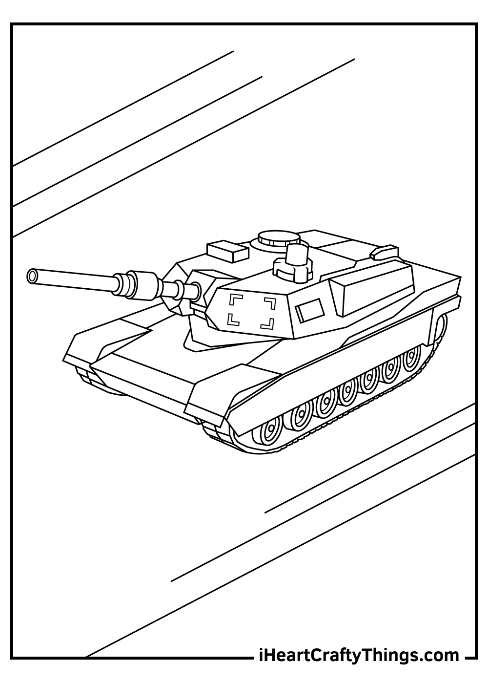 coloring military tanks pages