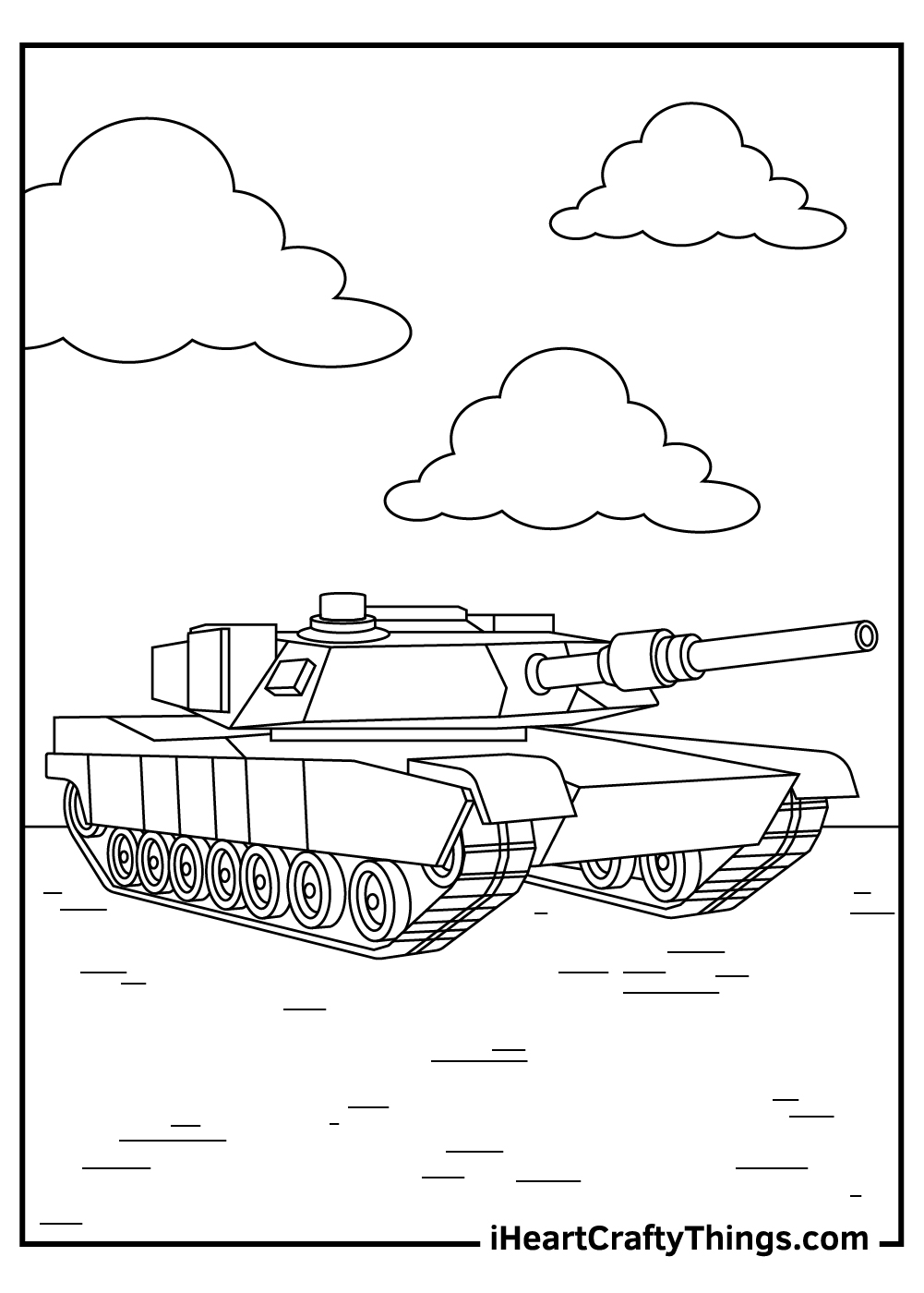 adult tanks coloring pages to print