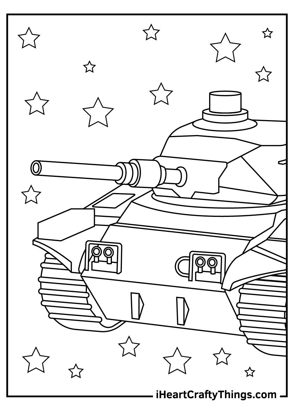 coloring military tanks pages