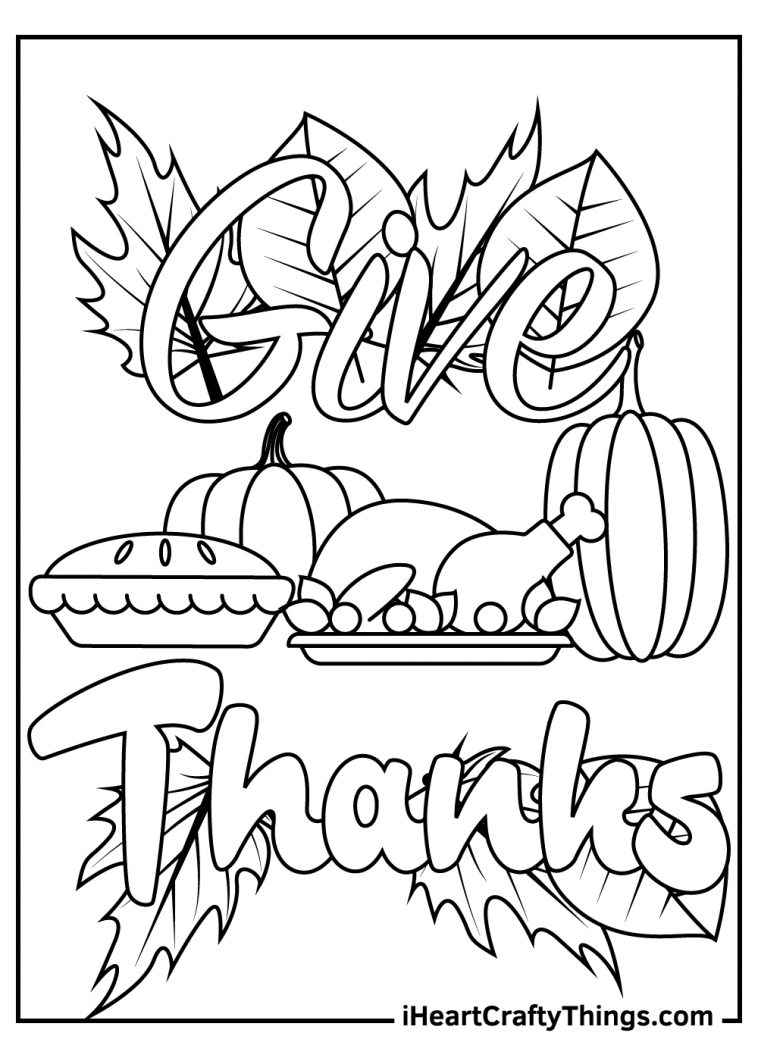 Thanksgiving Present Coloring Pages (Updated 2022)