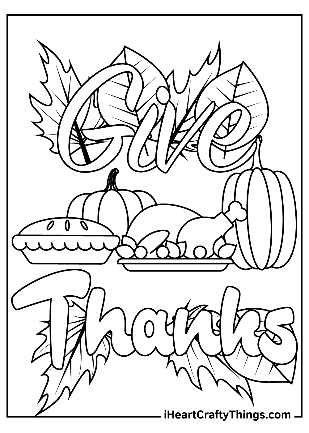 thanksgiving images to color