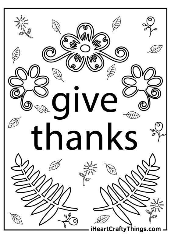 40 Thanksgiving Coloring Pages (Printable Free PDF For Kids)