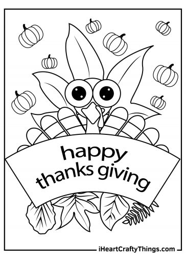 40 Thanksgiving Coloring Pages (Printable Free PDF For Kids)