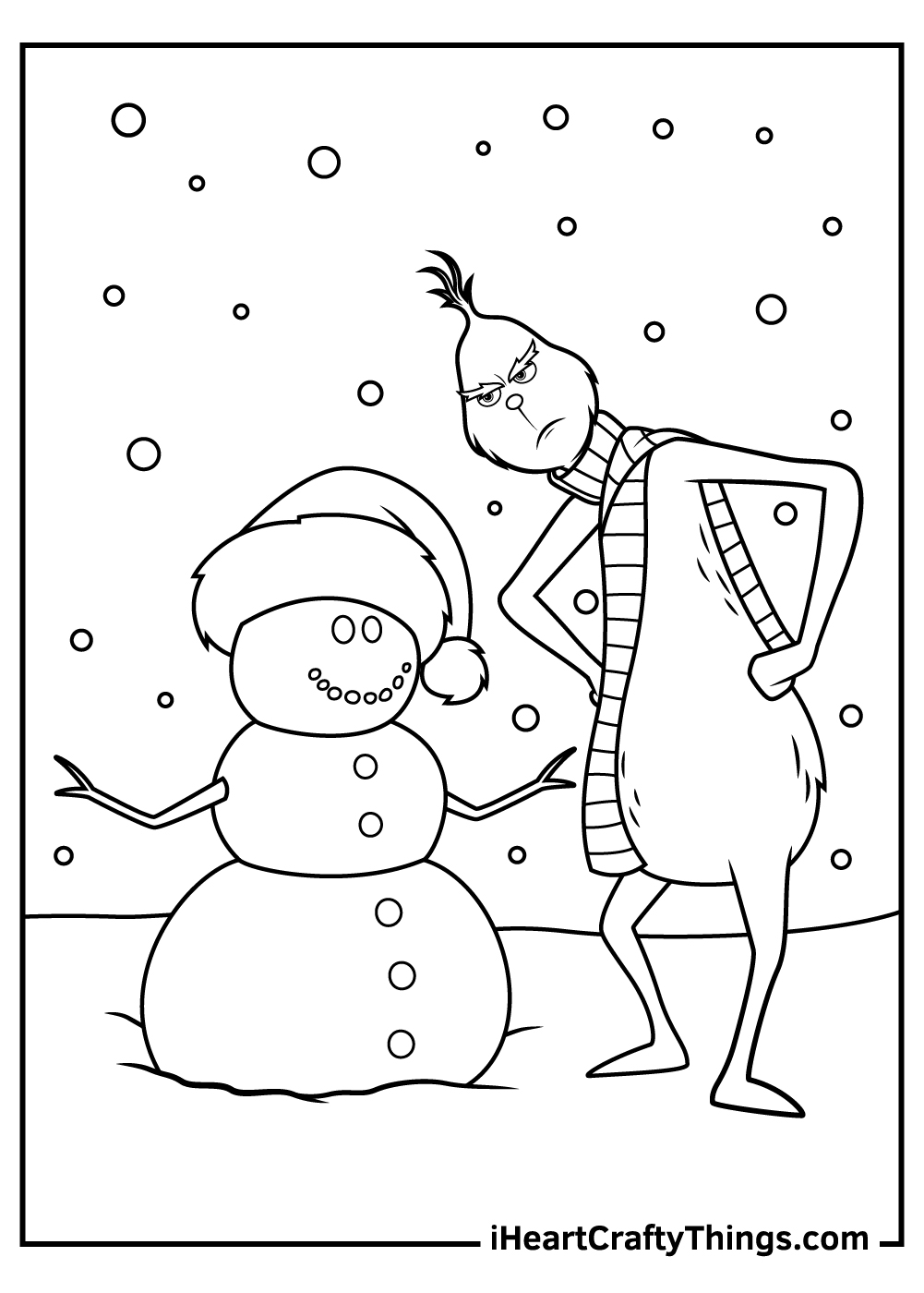 Pics Of The Grinch Coloring Pages