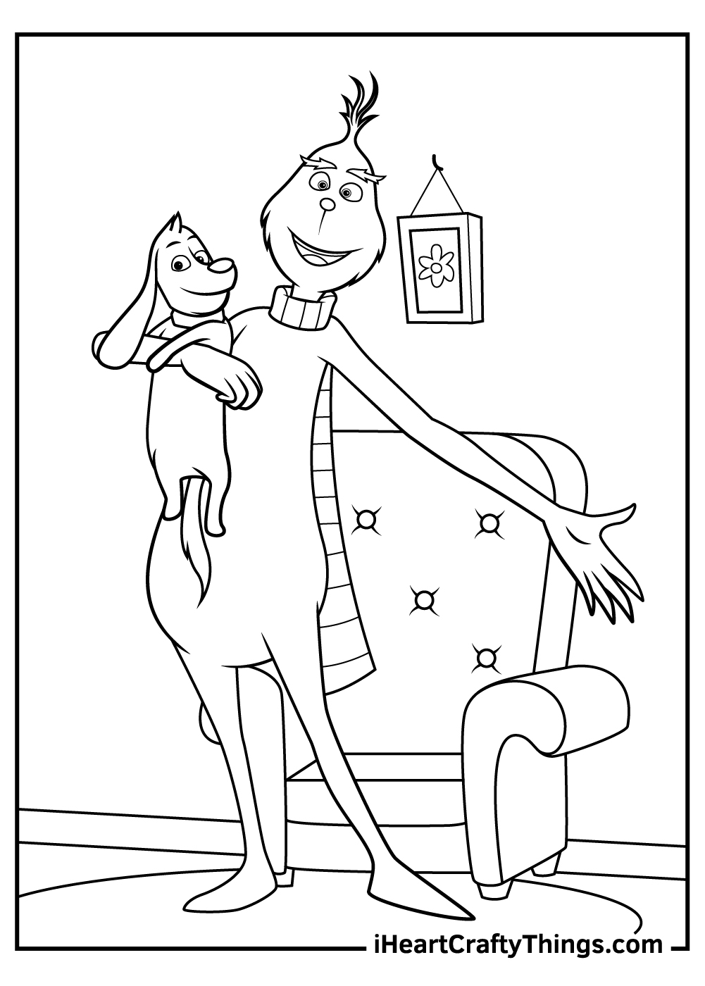 how the grinch stole christmas character coloring pages