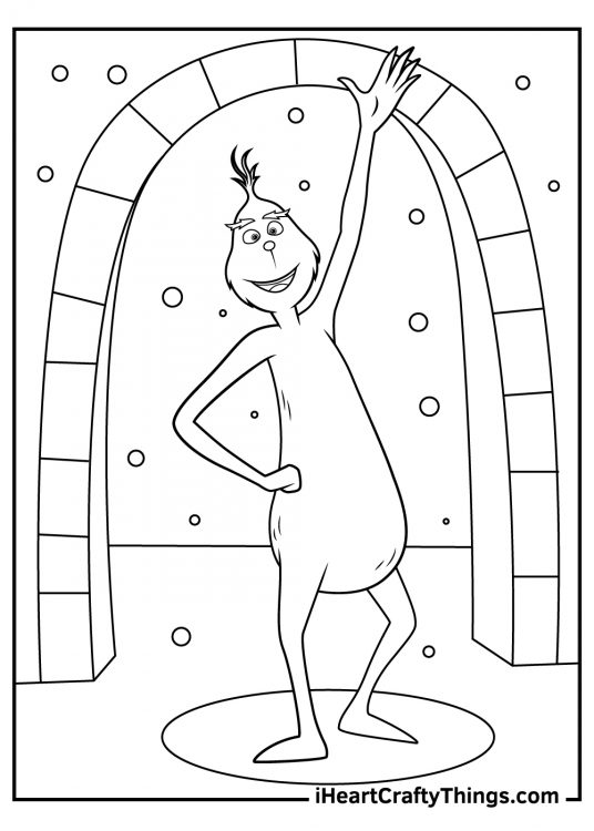 the grinch coloring pages for kids
