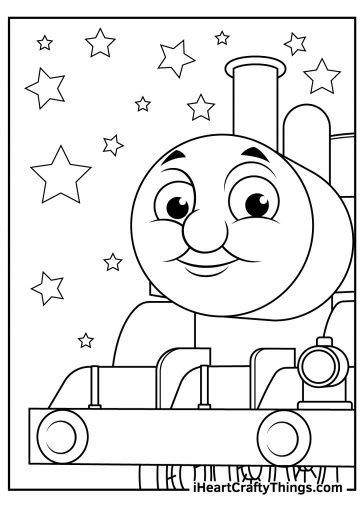 Thomas the Train coloring pages free printable