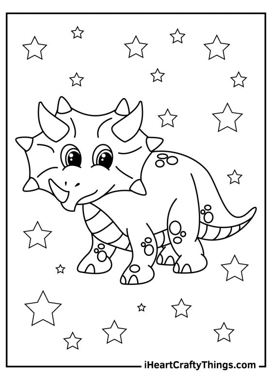 triceratops coloring