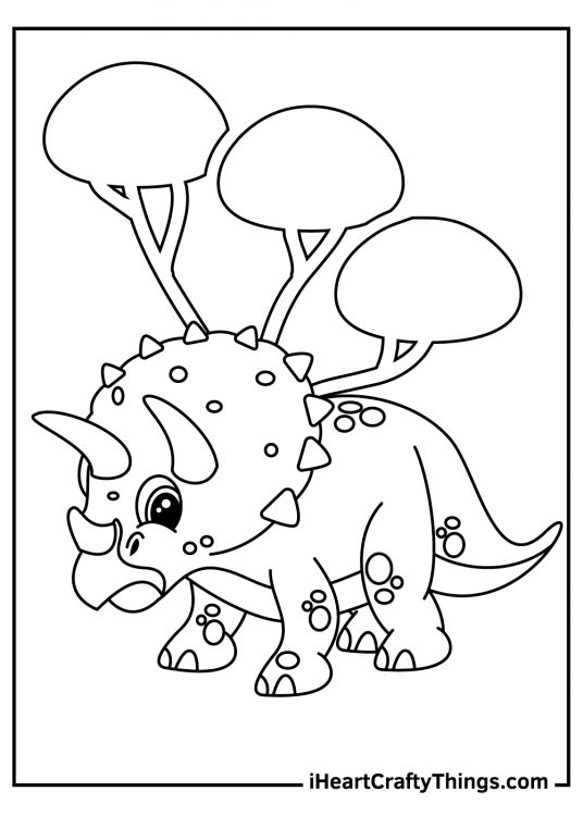 Triceratops coloring pages