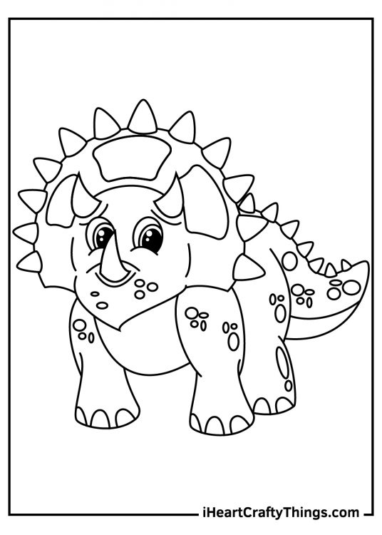 15 Triceratops Coloring Pages (100% Free Printables)