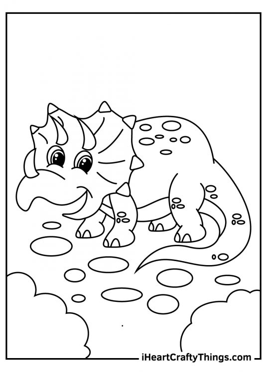 Triceratops Coloring Pages