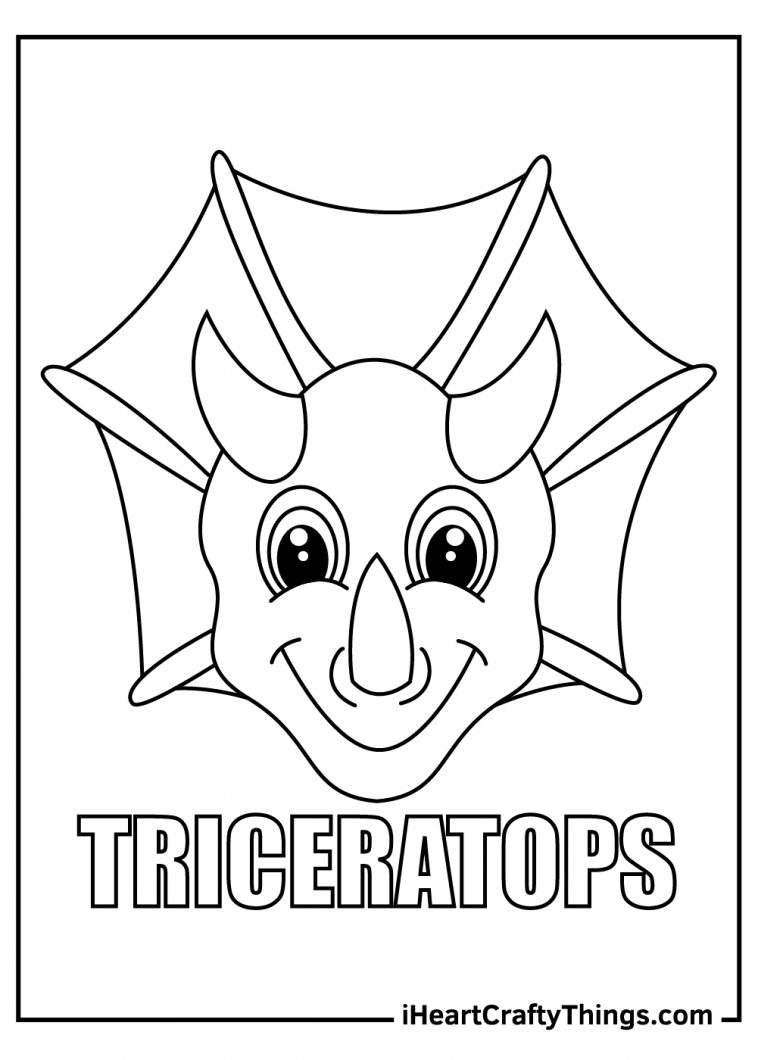 15 Triceratops Coloring Pages (100% Free Printables)