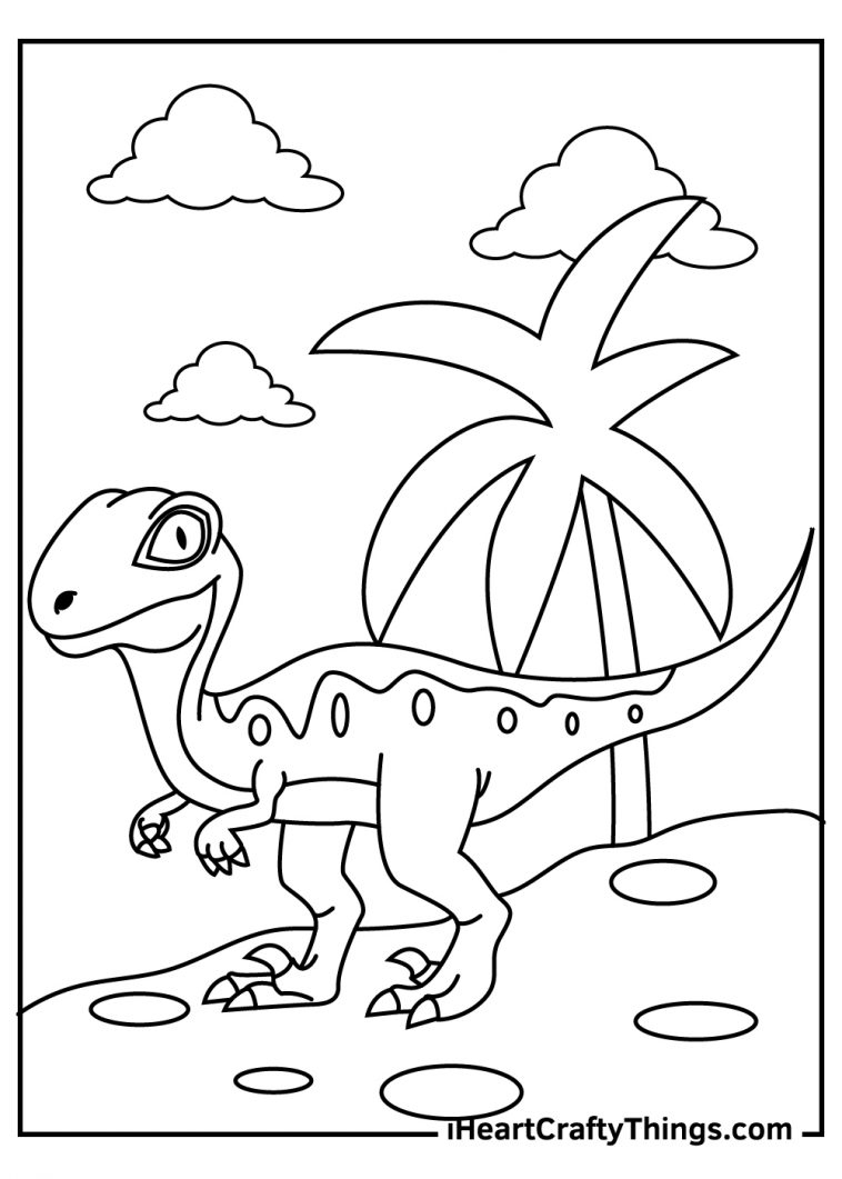 Velociraptor Coloring Pages (100% Free Printables)