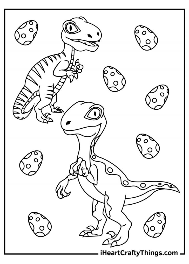 15 Velociraptor Coloring Pages (100% Free Printables)