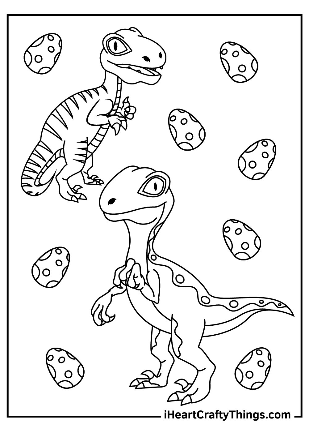 free printable velociraptor coloring pages