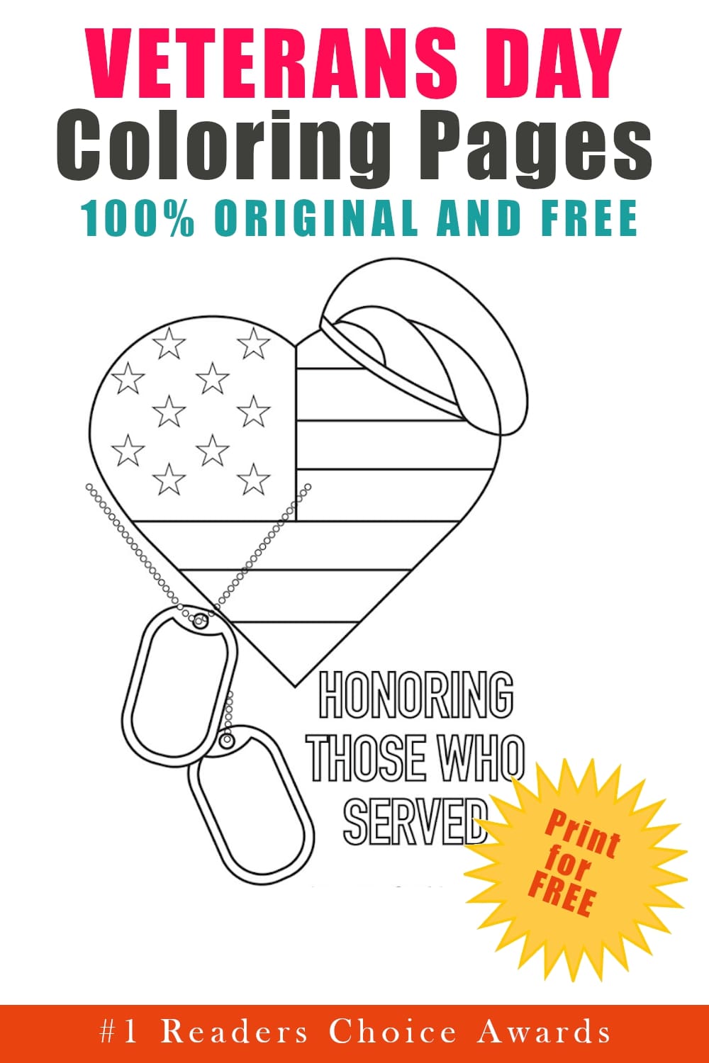 Free Veterans Day Coloring Pages