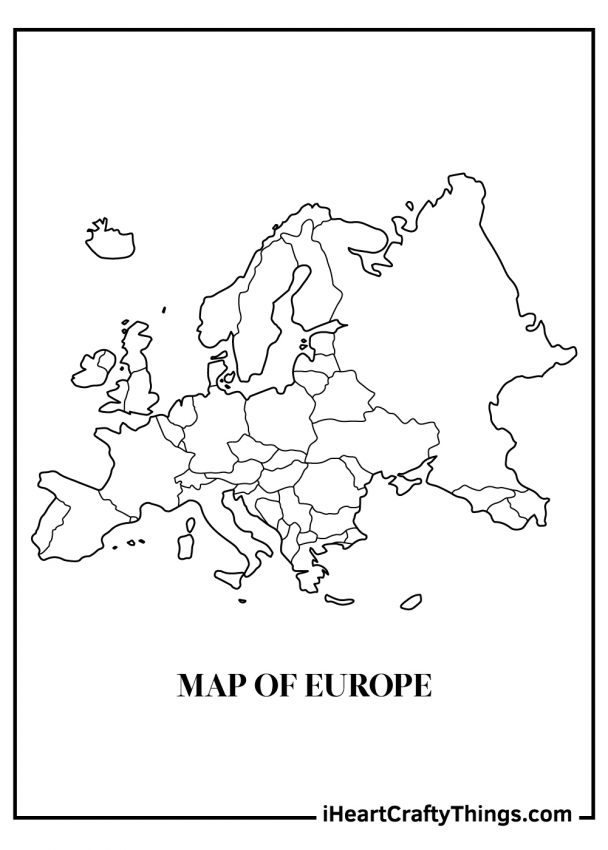 World Map Coloring Pages (100% Free Printables)
